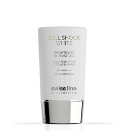 Swissline Cell Shock White Brightening Bi Phase Veil SPF45 - Nhũ tương bảo vệ & làm trắng da